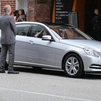 George Clooney on the set of a Mercedes Benz E300 L advert photos | Picture 78287